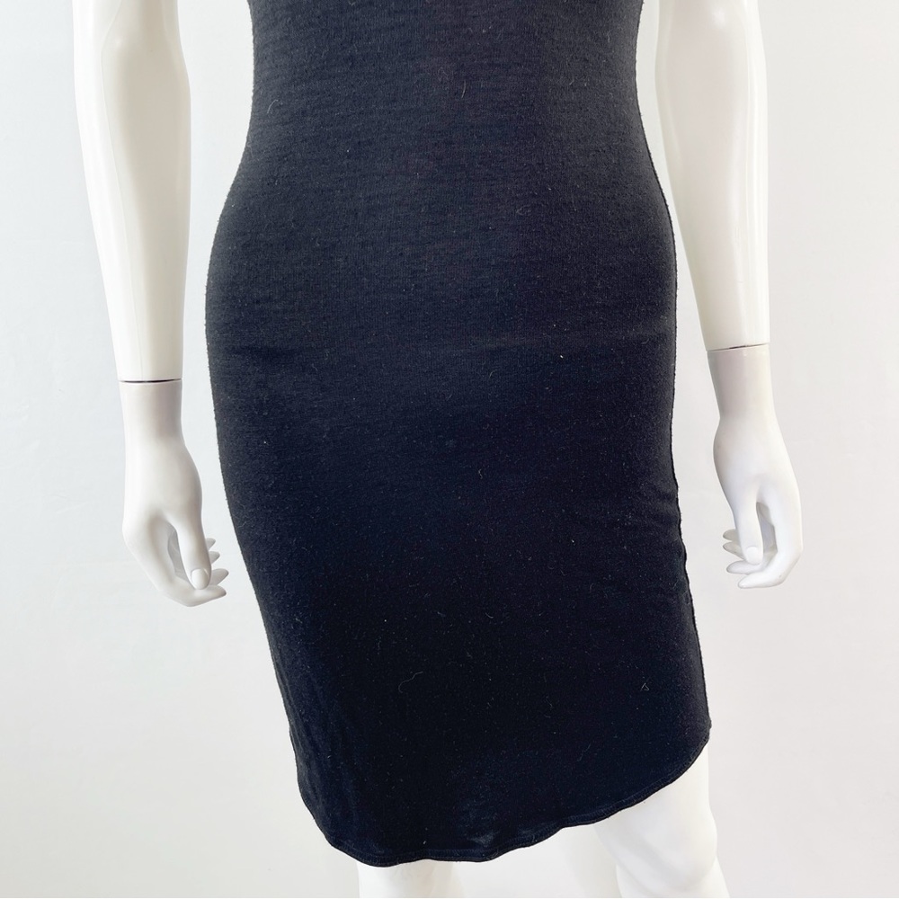 Wilfred Free Aritzia Black BRUNI Sleeveless Bodycon Stretch Midi Dress Size XS - Picture 4 of 7